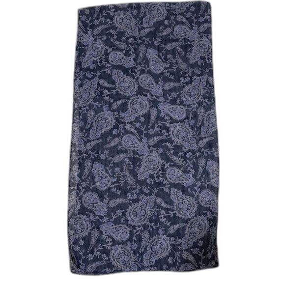 Lot 3 Oblong Neck Scarves Silk Blend Paisley Artsy Abstract Boho Corpcore Chic - Picture 14 of 16